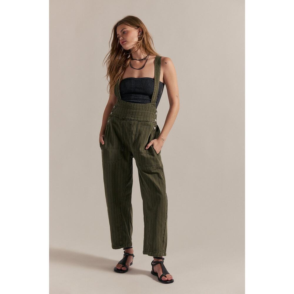 Free People We the free Felix striped overalls - Picture 6 of 6